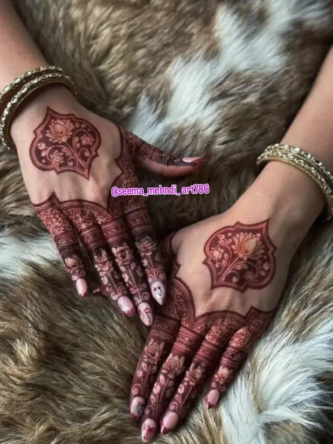 back hand mehndi design