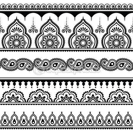 Indian Wrist Mehndi Design with Moon and Peacock