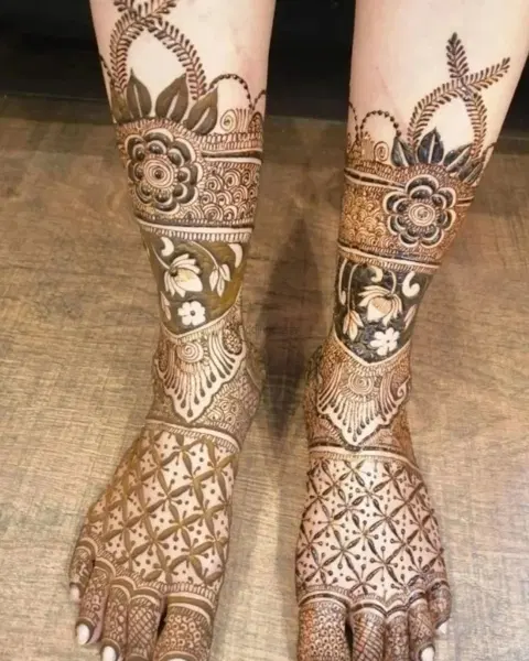 foot mehndi design