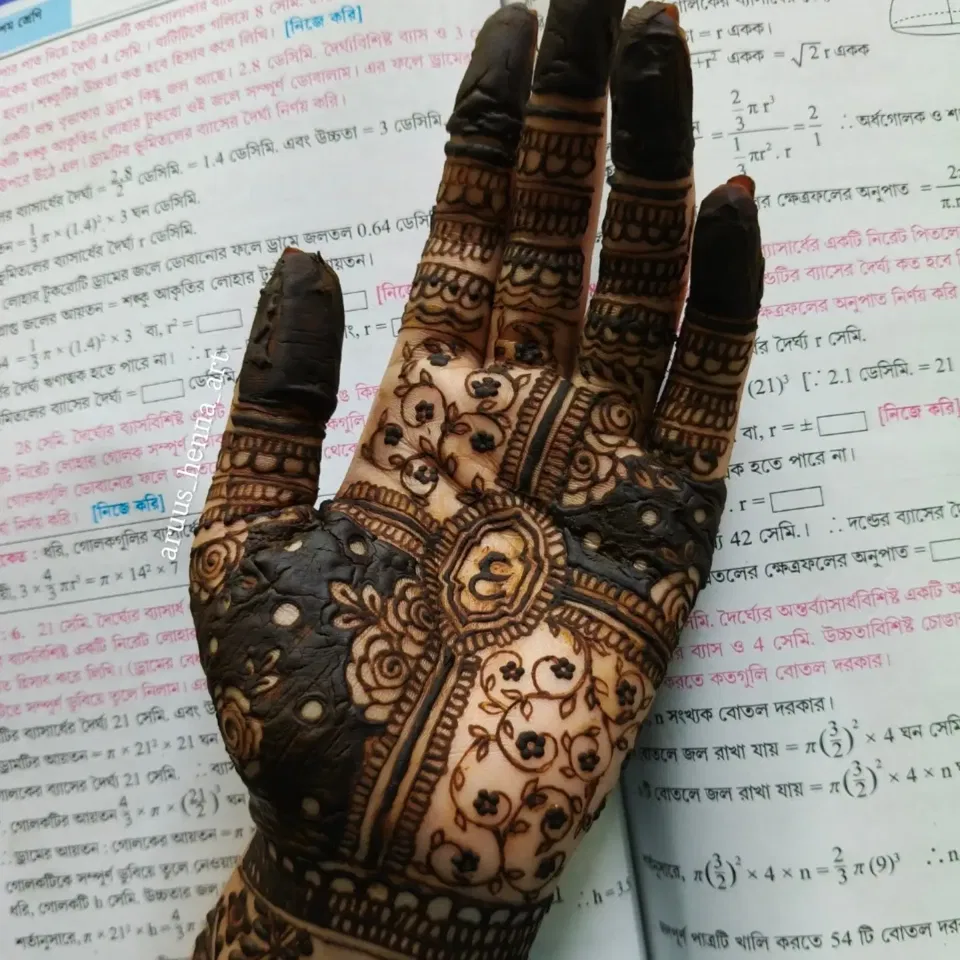 Back Hand Mehndi Design
