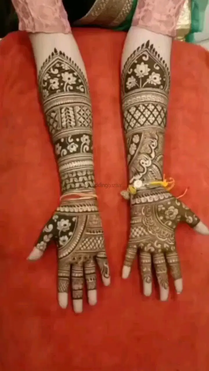 Full Hand Mehndi Design with Figures