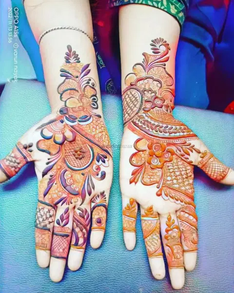 figure mehndi design