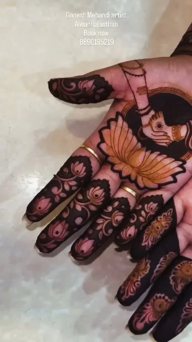 Front Hand Mehndi Design