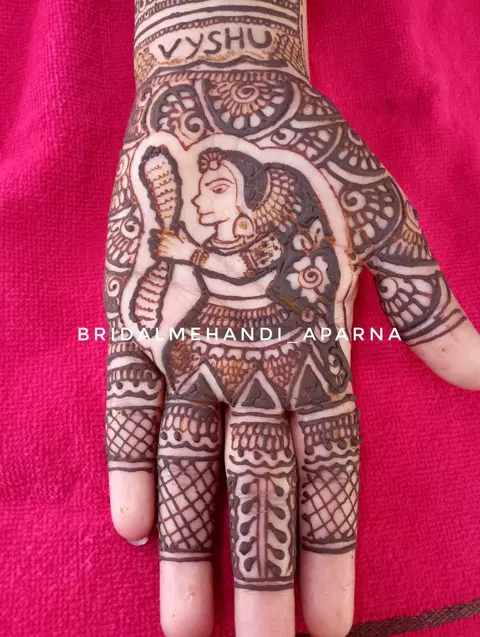 figure mehndi design