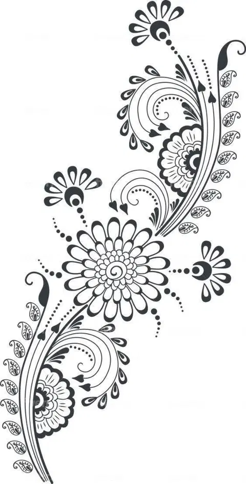 circle mehndi design