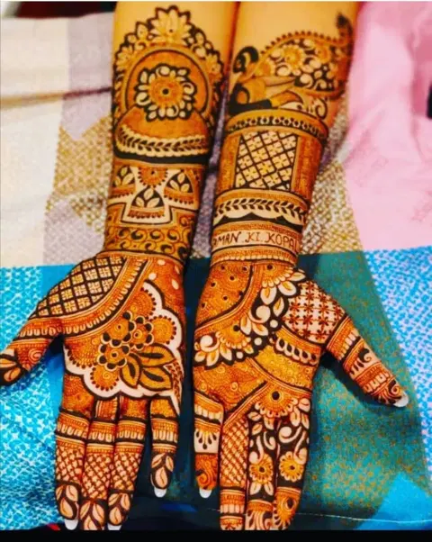figure mehndi design