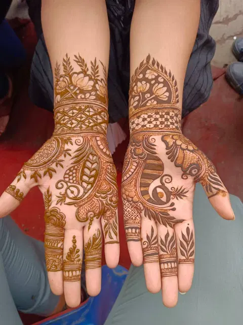 figure mehndi design