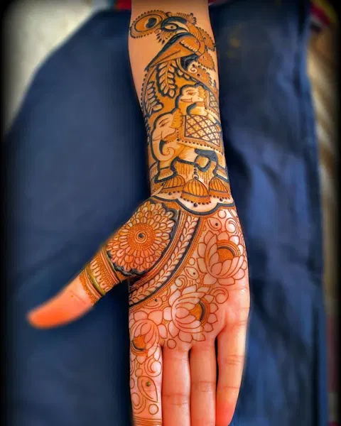 full hand mehndi design