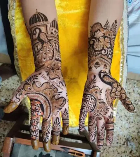 figure mehndi design