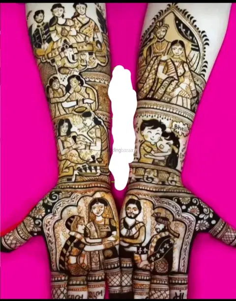 figure mehndi design