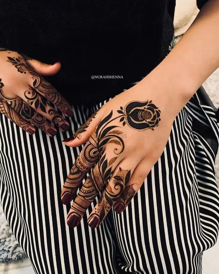 Simple Back Hand Mehndi Design