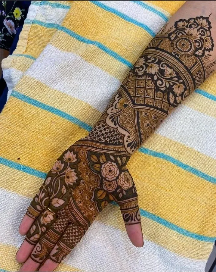Front Hand Mehndi Design