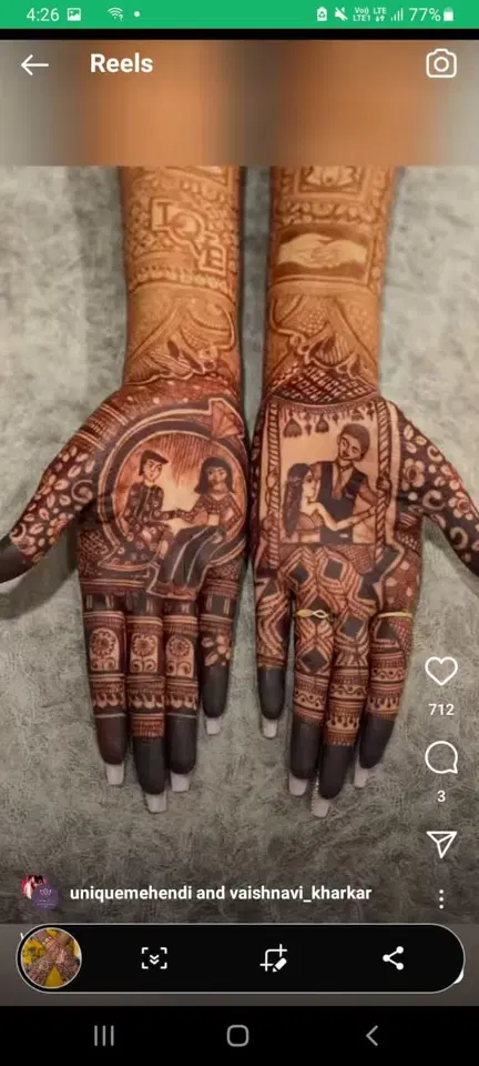 figure mehndi design