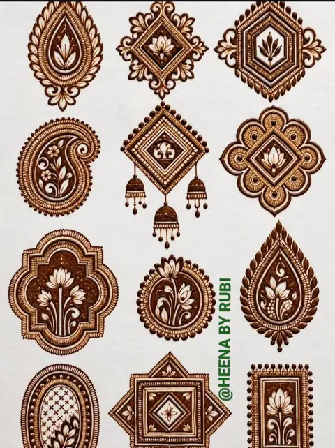 bridal simple flower mehndi design