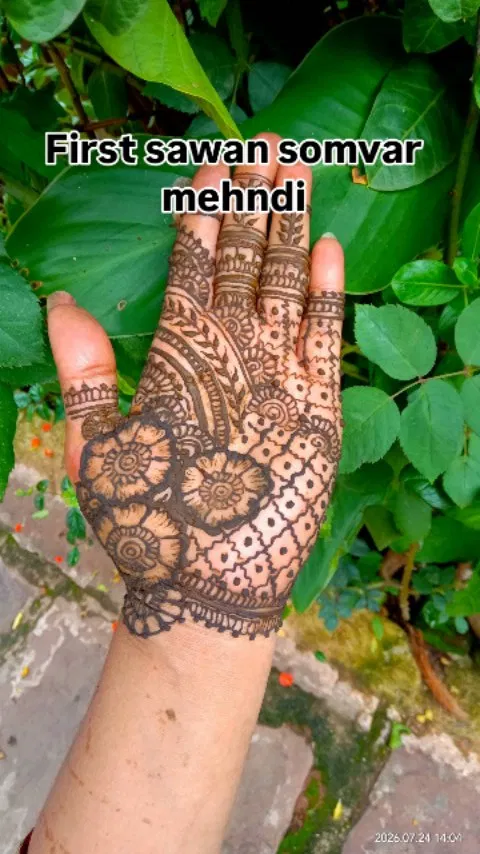 Front Hand Mehndi Design