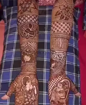 figure back hand mehndi design