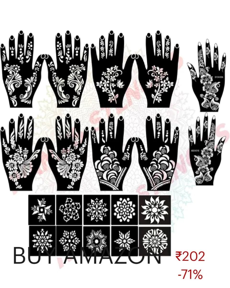 Mehndi Design with Flowers