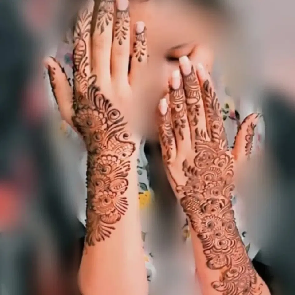 Bridal Back Hand Mehndi Design