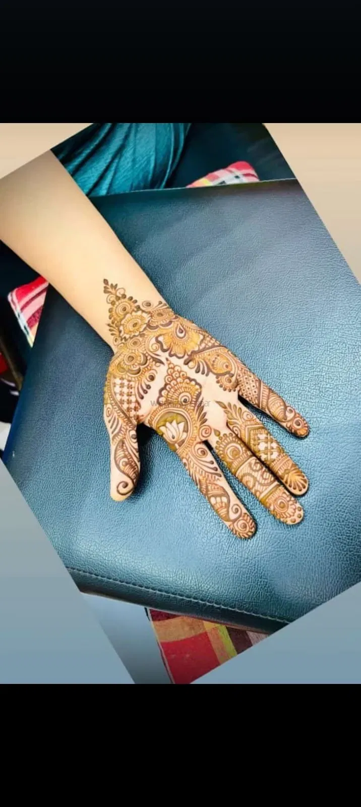 Simple Front Hand Mehndi Design