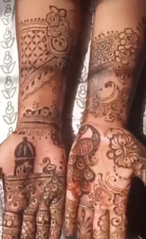 figure mehndi design