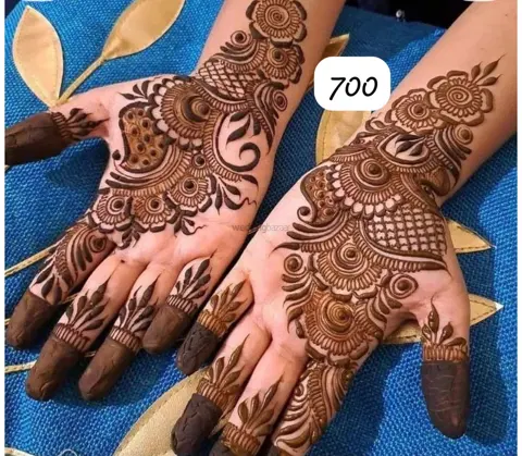 back hand mehndi design