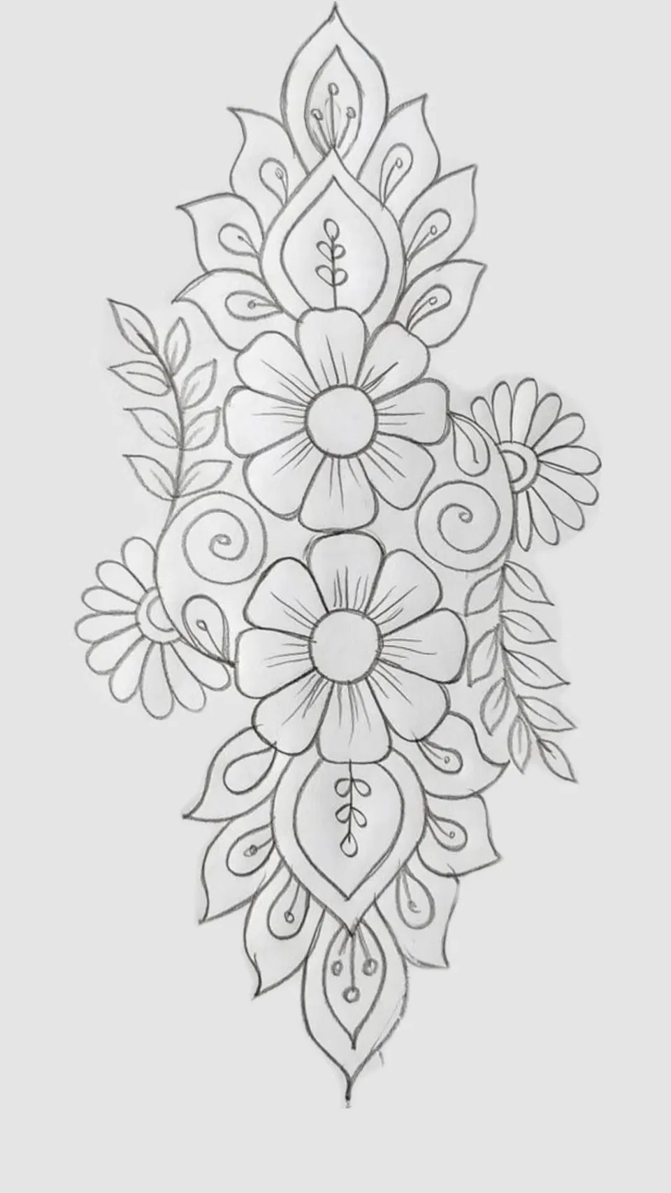 Mehndi Design with Gol Tikki and Flowers (3)