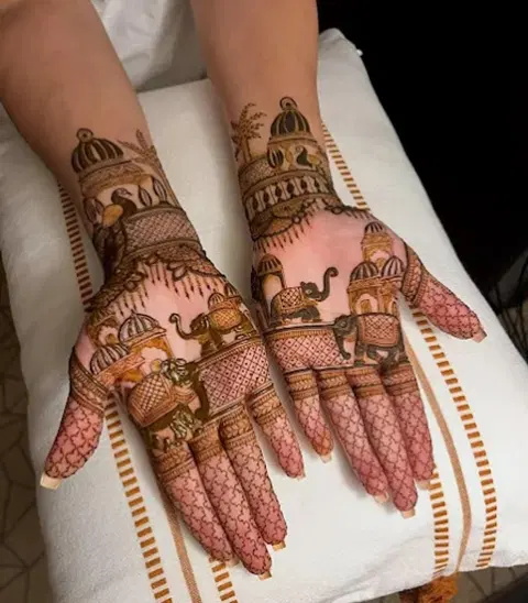 figure mehndi design