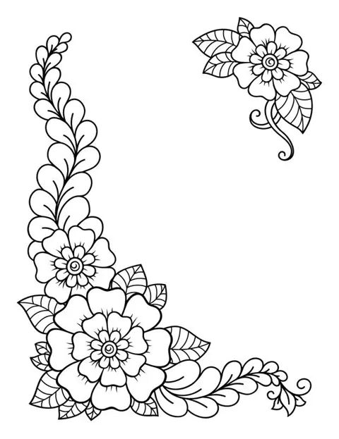 indian circle front hand mehndi design