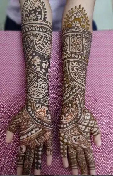 full hand mehndi design