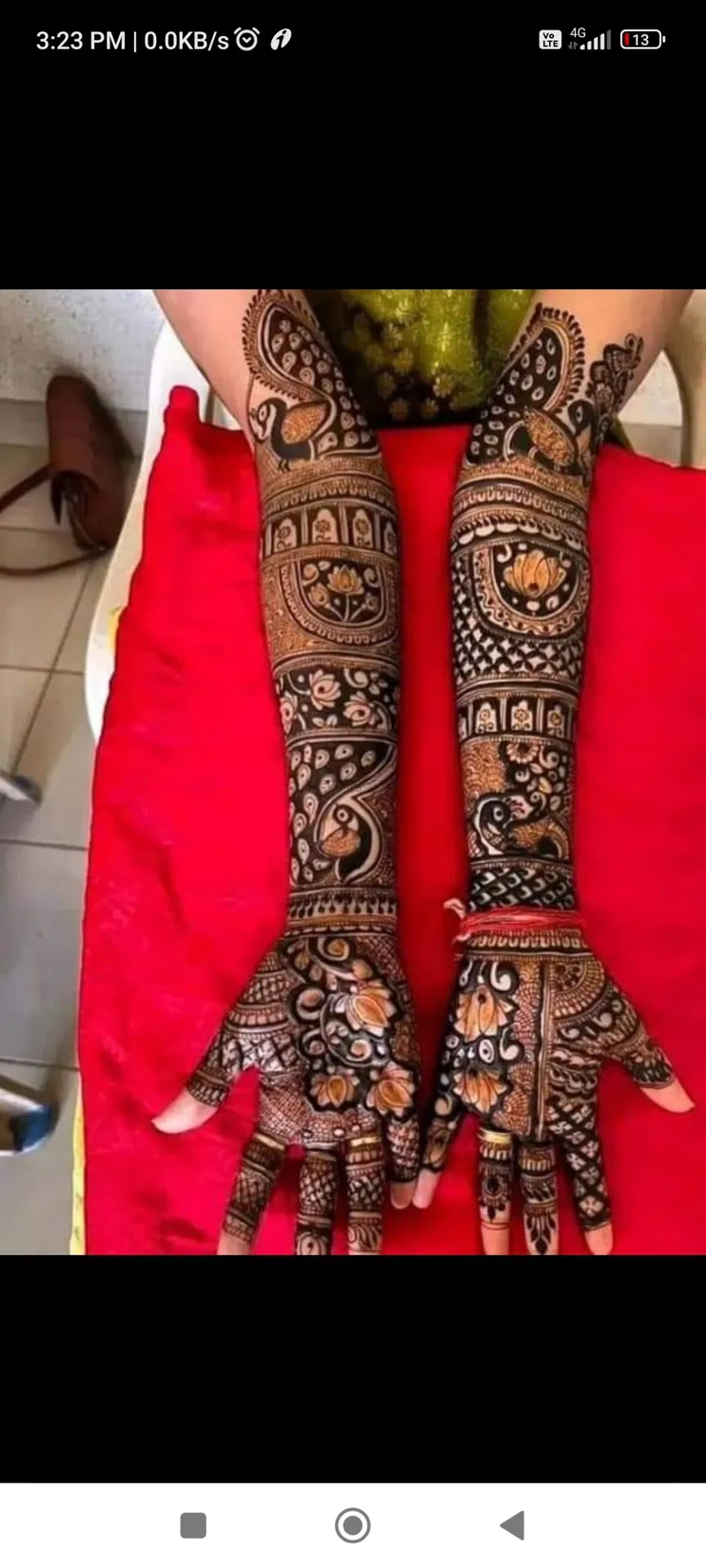 Heavy Front Hand Mehndi Design with Figures (4)