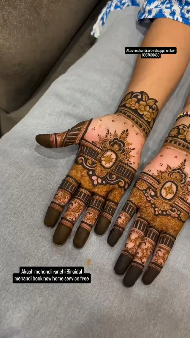 Front Hand Mehndi Design