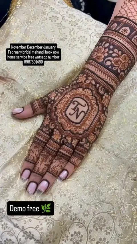 back hand mehndi design