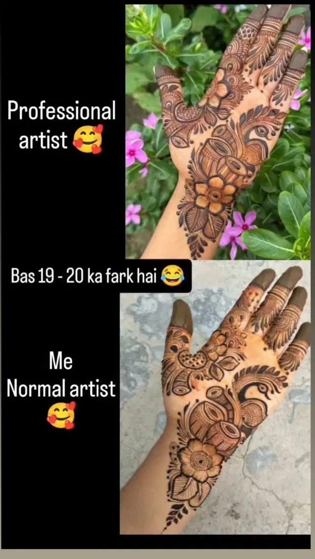Aesthetic Front Hand Mehndi Design