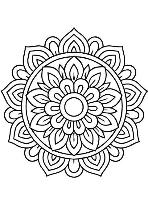 indian simple circle mehndi design