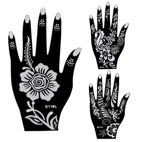 arabic indian flower back hand mehndi design