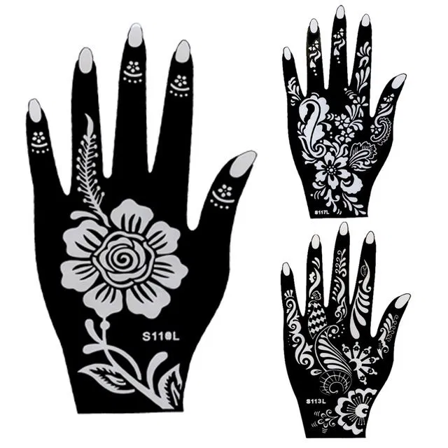 Arabic Indian Back Hand Mehndi Design with Flowers