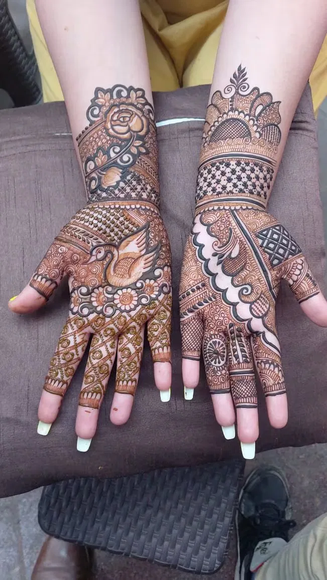 Mehndi Design with Peacock