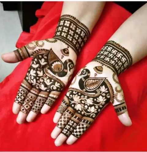 heart mehndi design