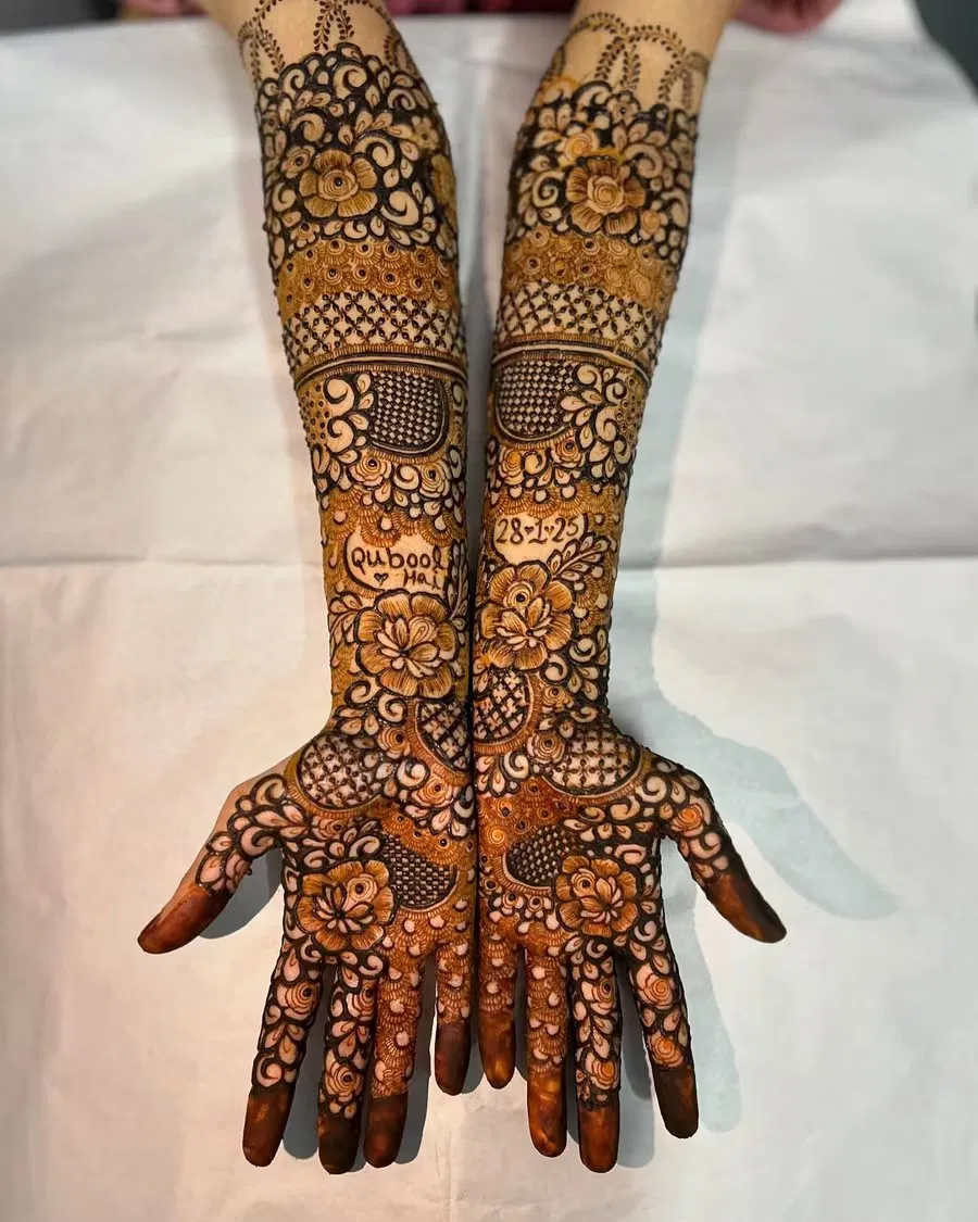Full Hand Mehndi Design