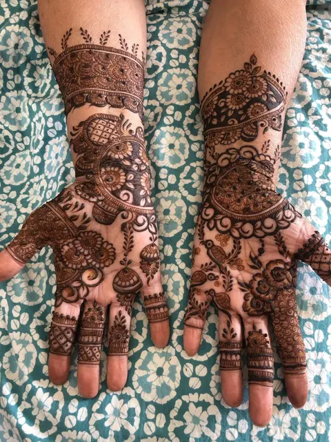 figure mehndi design