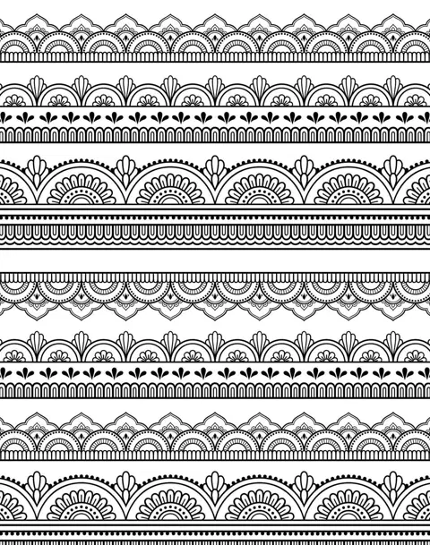 circle mehndi design