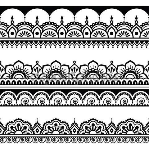 indian circle mehndi design