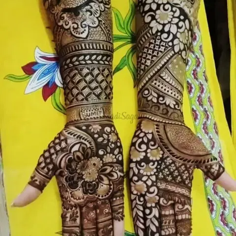 figure mehndi design