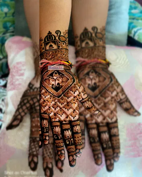 figure mehndi design