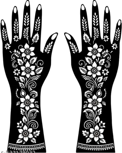 arabic flower mehndi design