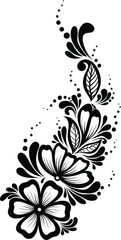 simple stylish circle mehndi design