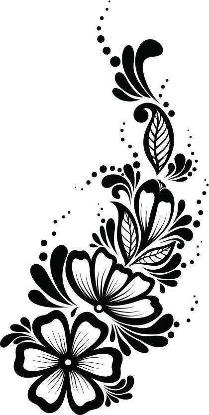Simple Stylish Mehndi Design with Gol Tikki, Flowers and Hearts