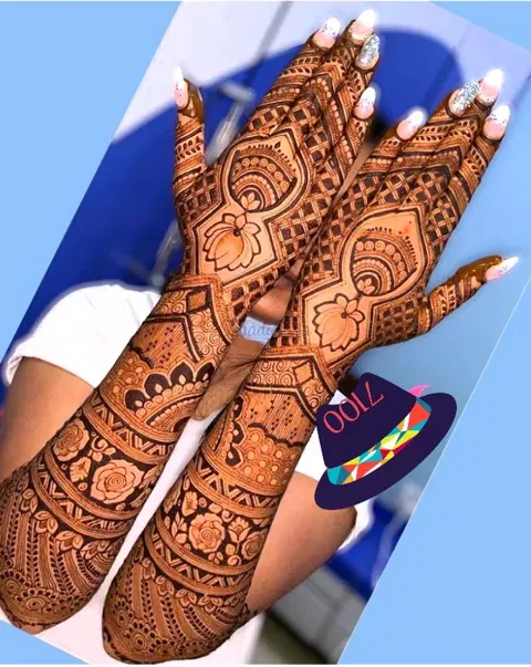 back hand mehndi design