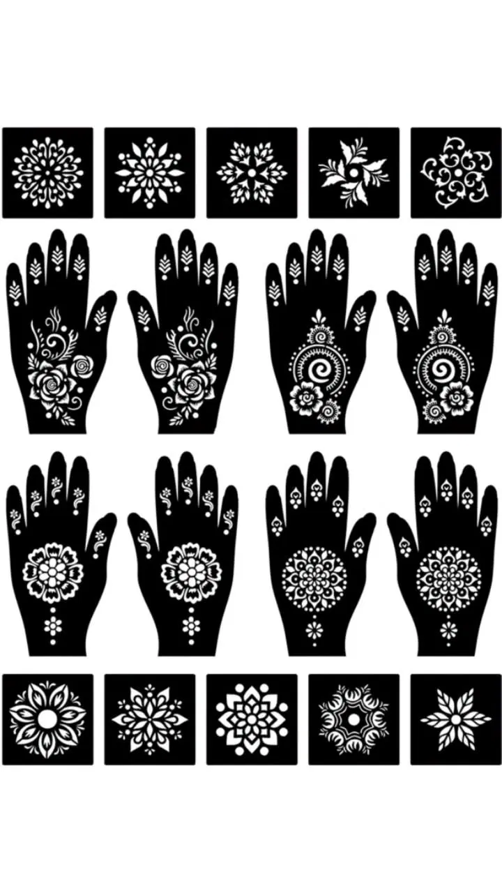 Simple Front Hand Mehndi Design with Flowers