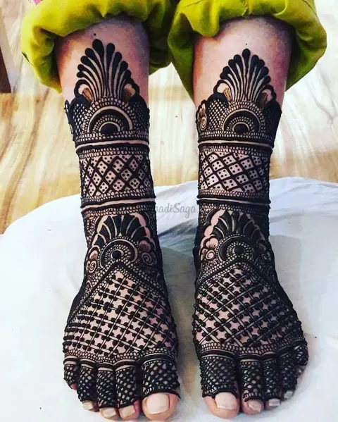 foot mehndi design